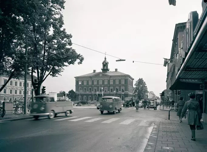 Ateljé J-Berg Gävle Fotograf Evert ”J-Berg” Jäderberg Motiv: Rådhuset ca: 1960